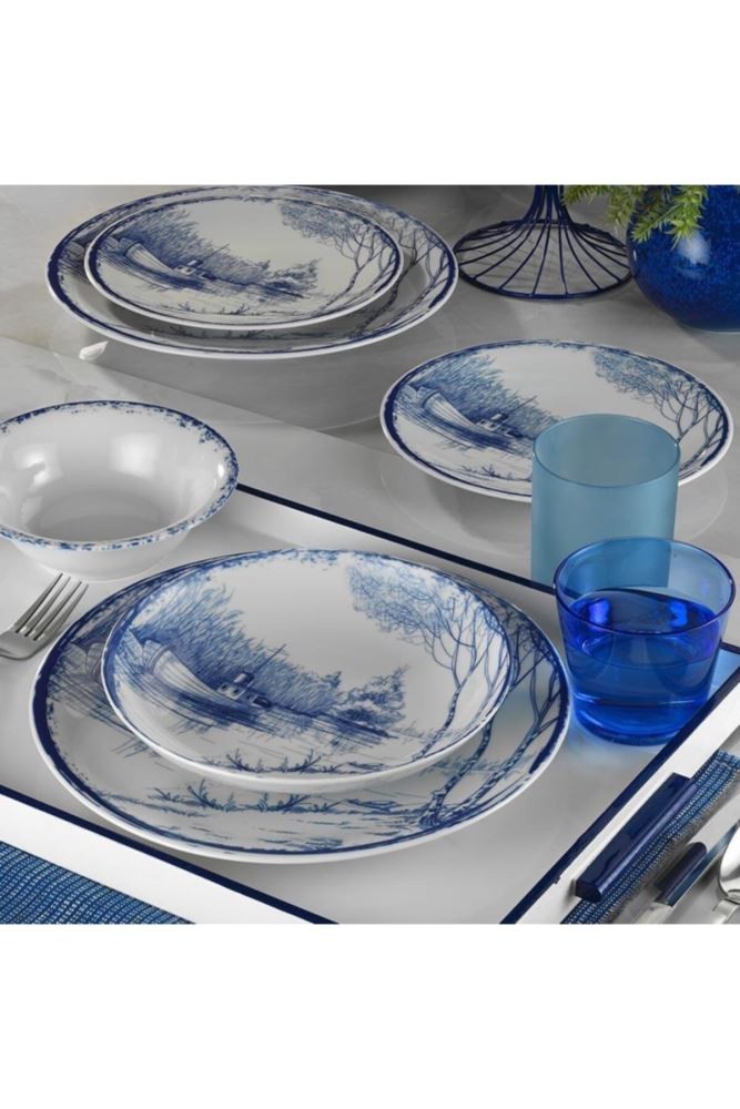 Kutahya Servis za ručavanje NNZG24Y288536616, 24/1, Bijelo-plavi