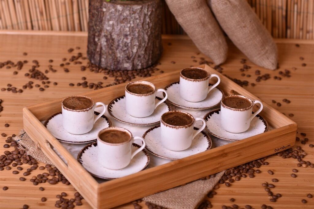 Milleryt Set šoljica Granita Bambum, 6/1, Bijela