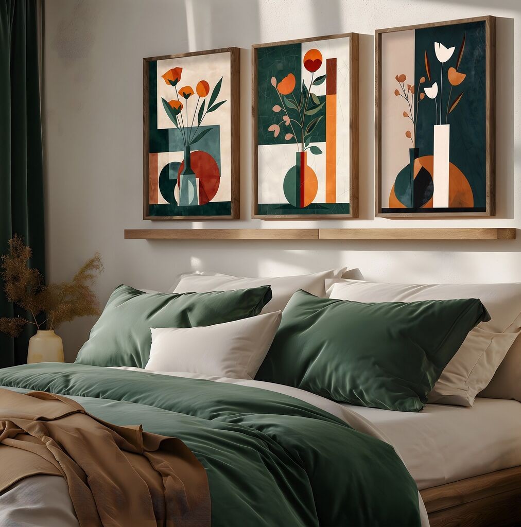 Wallity Dekorativna slika HUM117, 50x70x3,5cm, 3 dijela