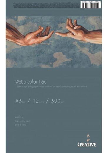 EUROCOM Creative Akvarel blok  A3 12L 300g