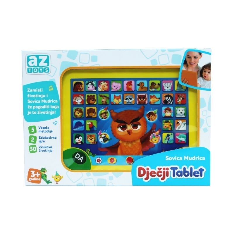 Az toys Dječji tablet Sova mudrica