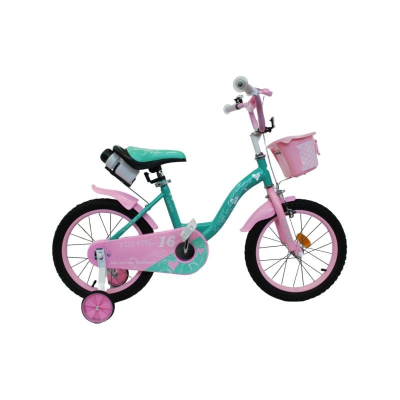Kids ride Bicikl za djevojčice 26629-CB16, 16 inch, Roze-zelena