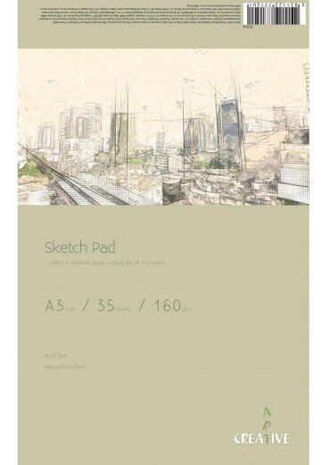 EUROCOM Creative Sketchbook A3 35L 160g