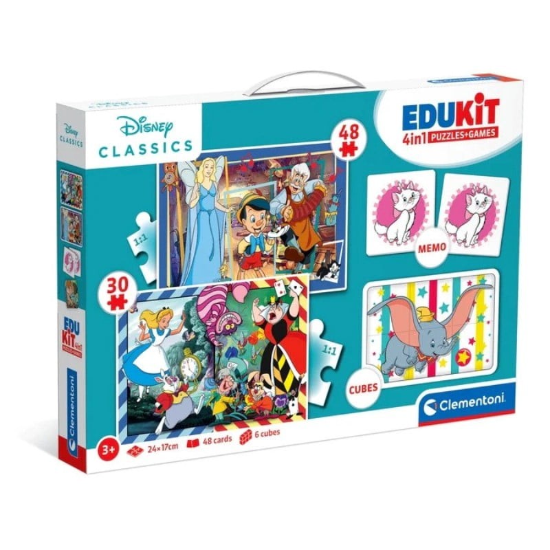 Clementoni Puzzle Edukit 4 u 1 Disney CL18290
