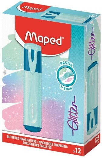 MAPED Marker signir gliter pastel plavi
