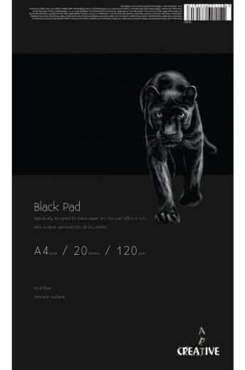 EUROCOM Creative Sketchbook crni A4 20L 120g