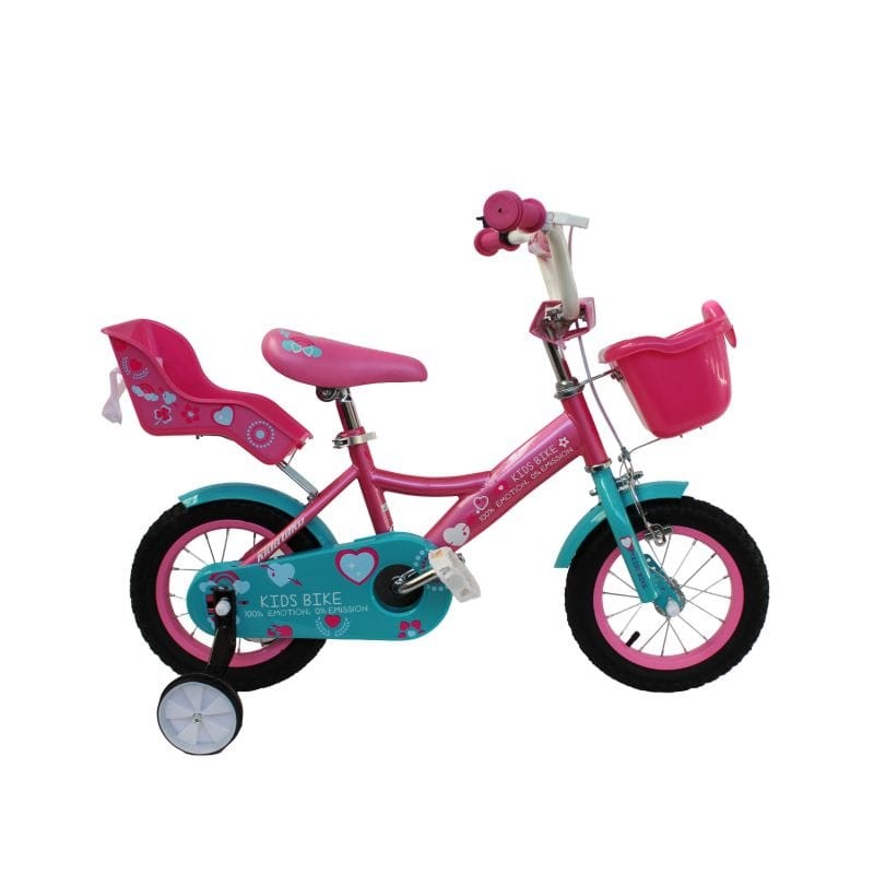 Kids ride Bicikl za djevojčice 26627/CB-2, 12 inch, Roze