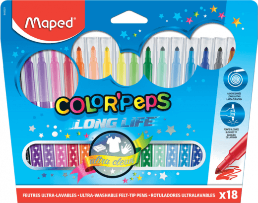 MAPED Flomasteri 18/1 COLOR PEPS LM