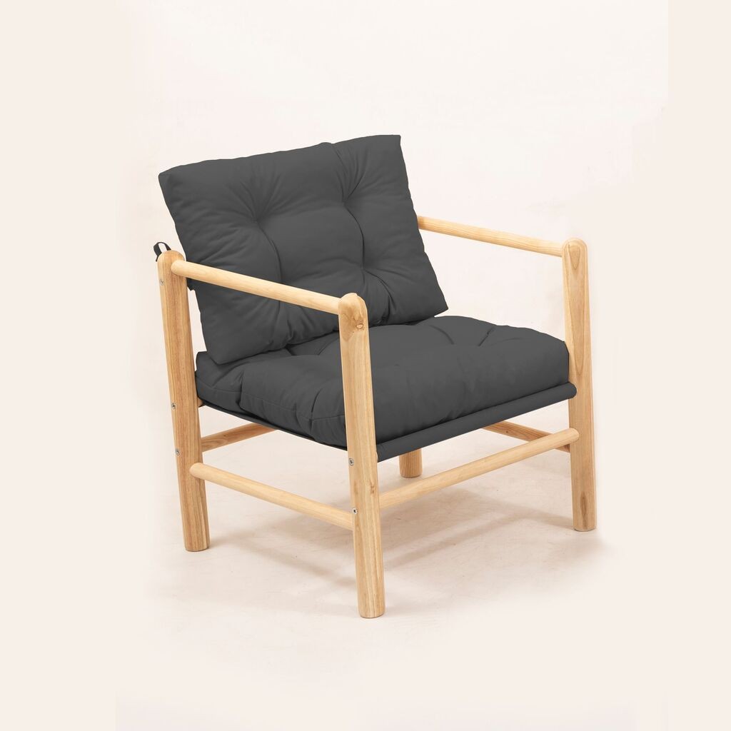 Hanah Home vrtna fotelja MYG03, 51x86x51 cm, antracit