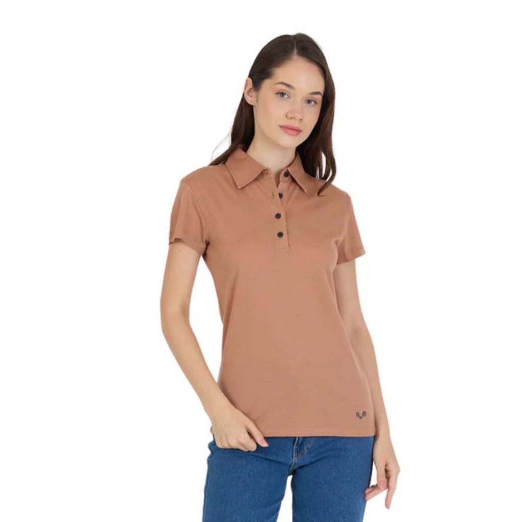 Woolona Ženska majica Polo, Smeđa