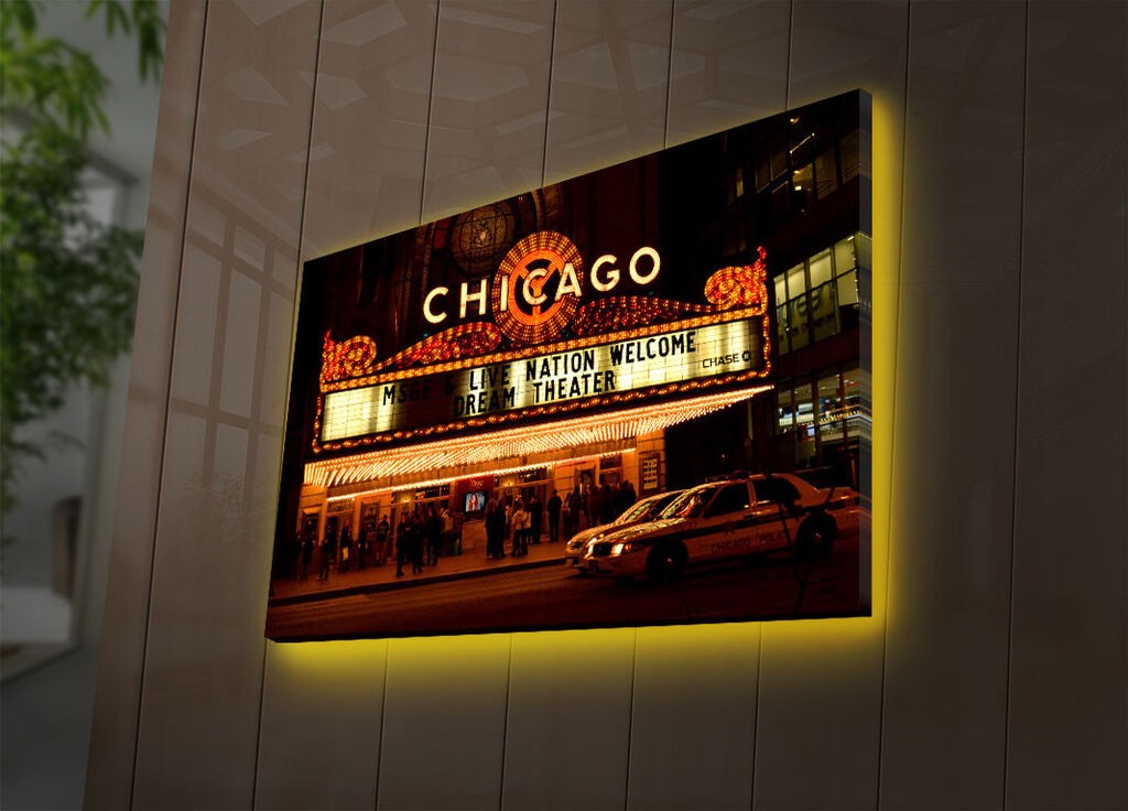 Zidna slika sa LED osvetljenjem 4570DACT-62, 45x70 cm