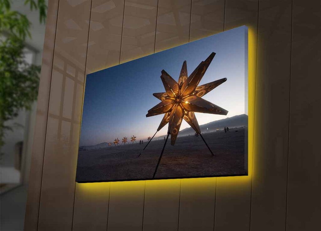 Zidna slika sa LED osvetljenjem 4570DACTBURN-003, 45x70 cm