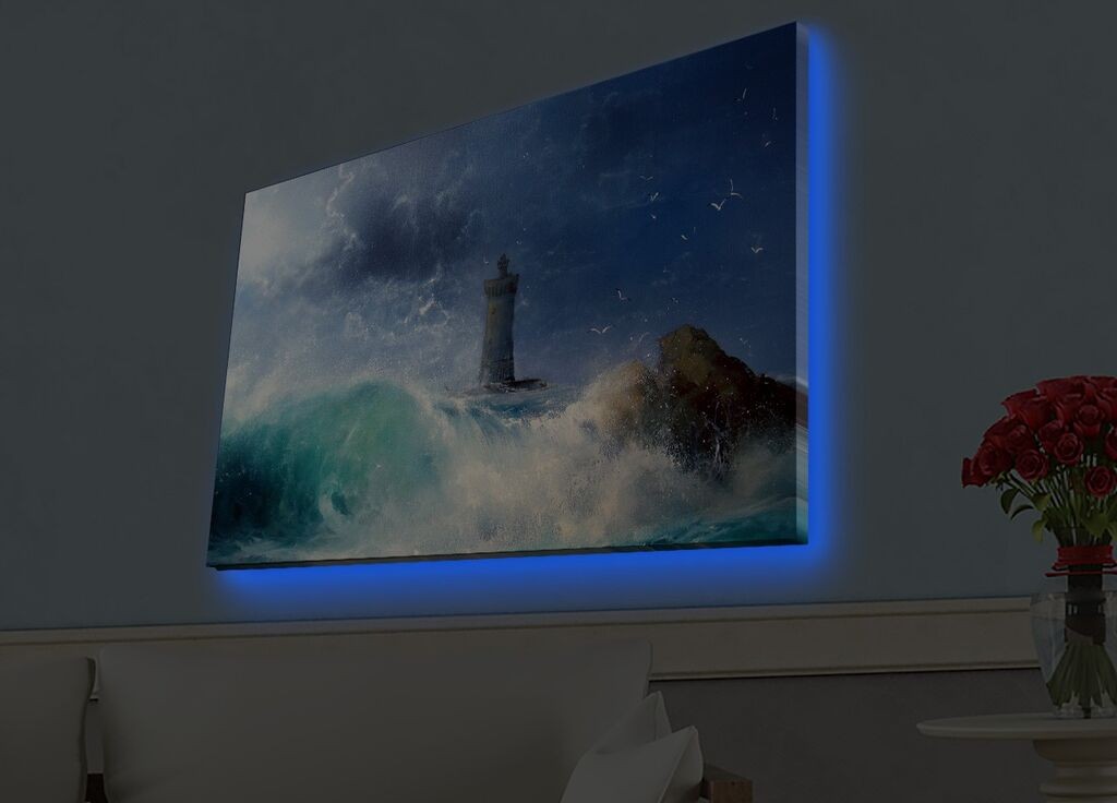 Zidna slika sa LED osvetljenjem 4570HDACT-050, 45x70 cm