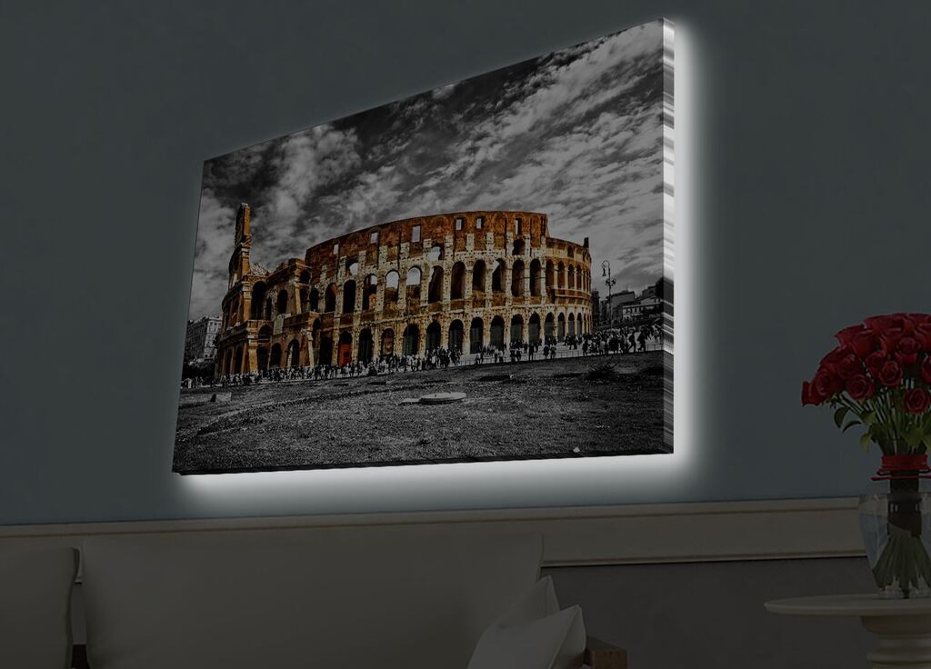 Zidna slika sa LED osvetljenjem 4570HDACT-097, 45x70 cm