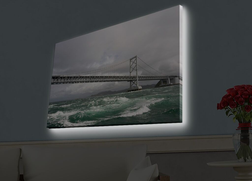 Zidna slika sa LED osvetljenjem 4570HDACT-009, 45x70 cm