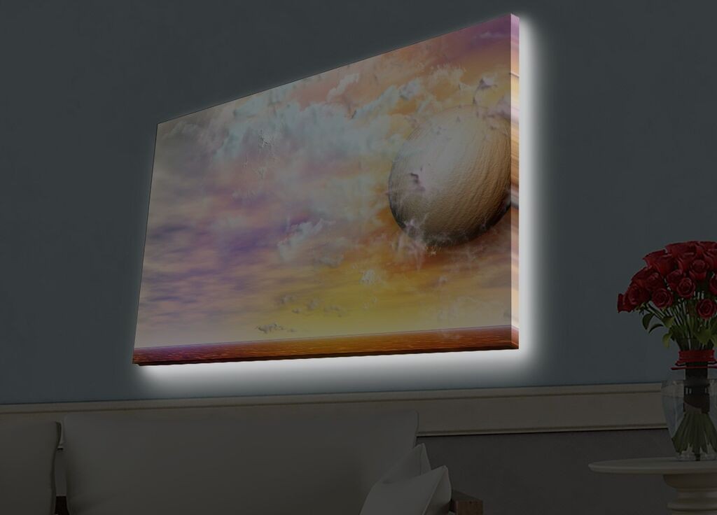Zidna slika sa LED osvetljenjem 4570HDACT-041, 45x70 cm