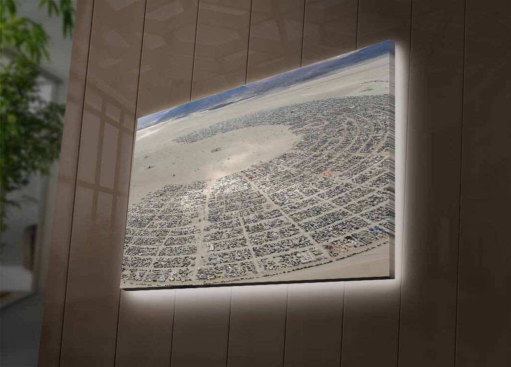 Zidna slika sa LED osvetljenjem 4570DACTBURN-007, 45x70 cm