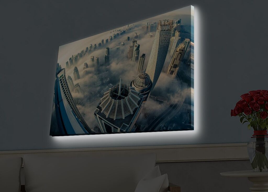 Zidna slika sa LED osvetljenjem 4570HDACT-061, 45x70 cm