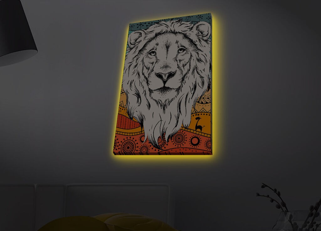 Zidna slika sa LED osvetljenjem 4570MDACT-080, 45x70 cm