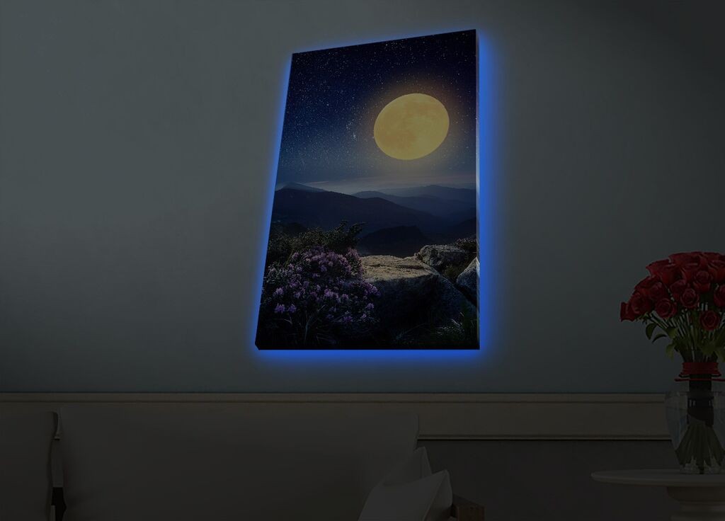 Zidna slika sa LED osvetljenjem 4570HDACT-072, 45x70 cm