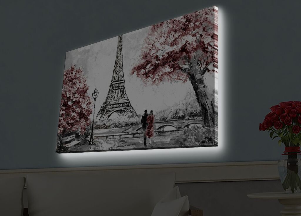Zidna slika sa LED osvetljenjem 4570HDACT-087, 45x70 cm