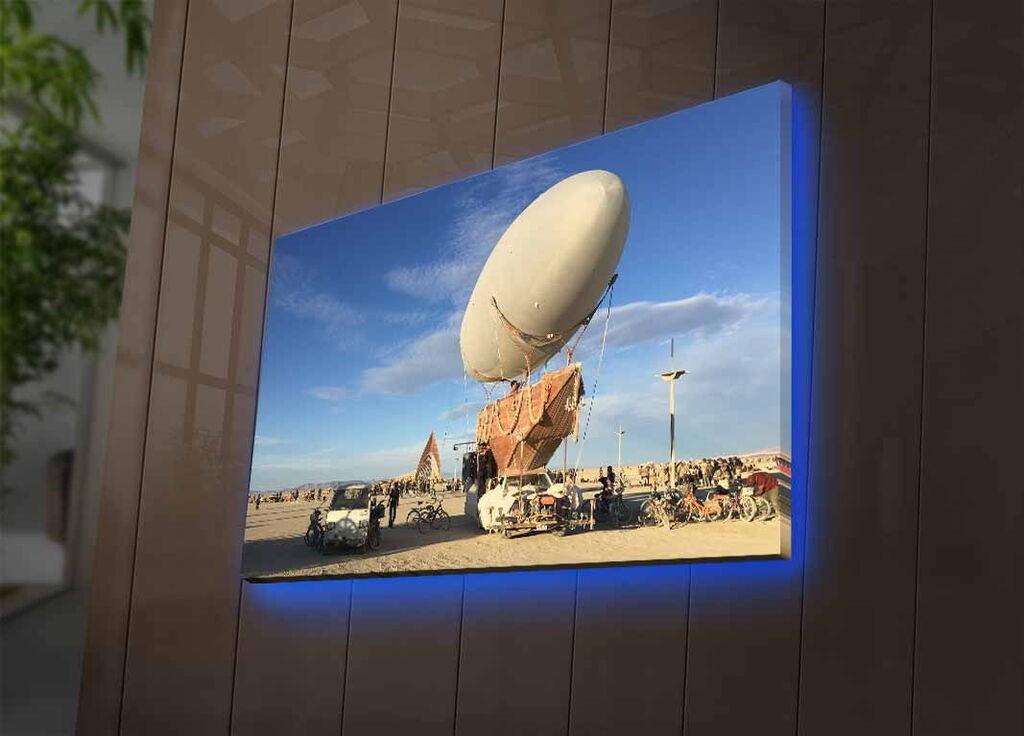 Zidna slika sa LED osvetljenjem 4570DACTBURN-005, 45x70 cm