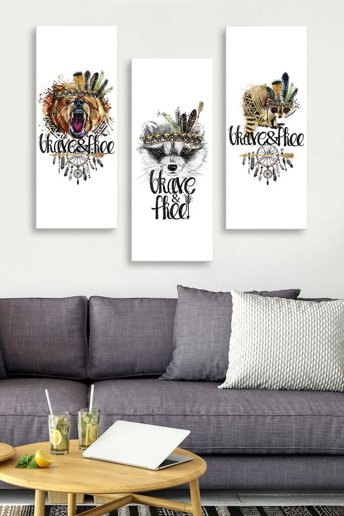 Set slika Wallity MDF0078, 3 dijela