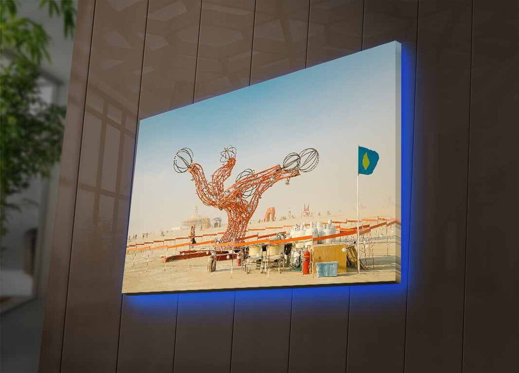 Zidna slika sa LED osvetljenjem 4570DACTBURN-001, 45x70 cm