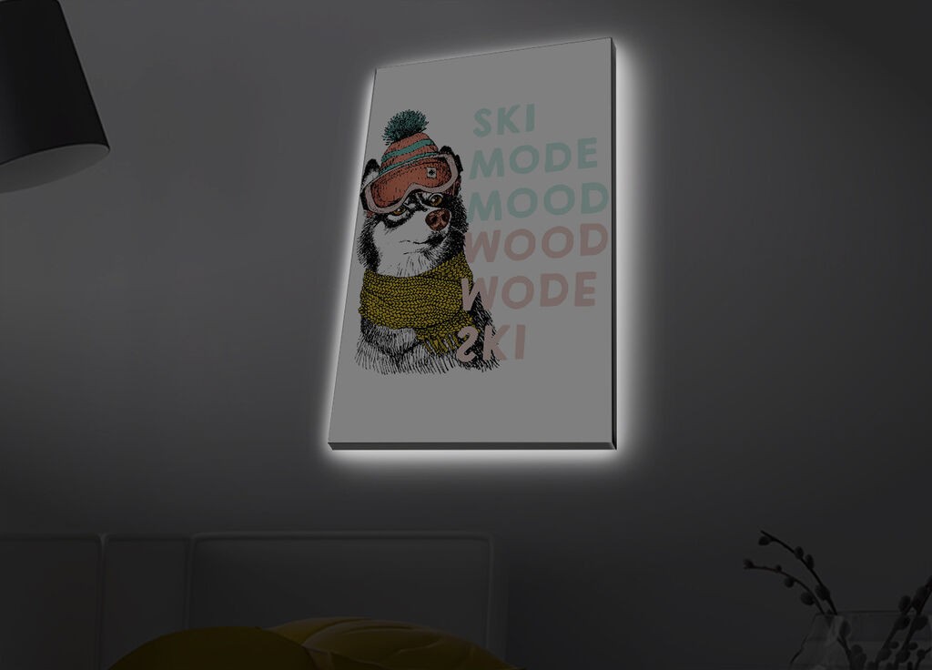 Zidna slika sa LED osvetljenjem 4570MDACT-068, 45x70 cm