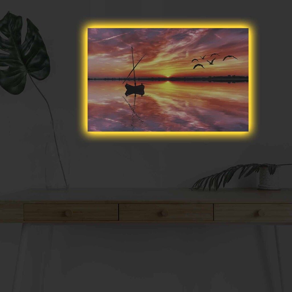 Zidna slika sa LED osvjetljenjem 4570DHDACT-043, 45x70 cm