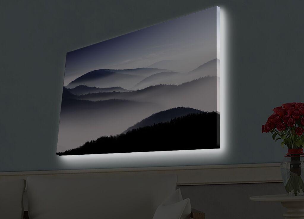 Zidna slika sa LED osvjetljenjem 4570HDACT-025, 45x70 cm