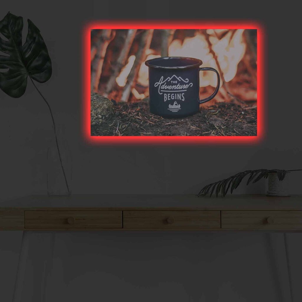 Zidna slika sa LED osvetljenjem 4570KDACT-007, 45x70 cm