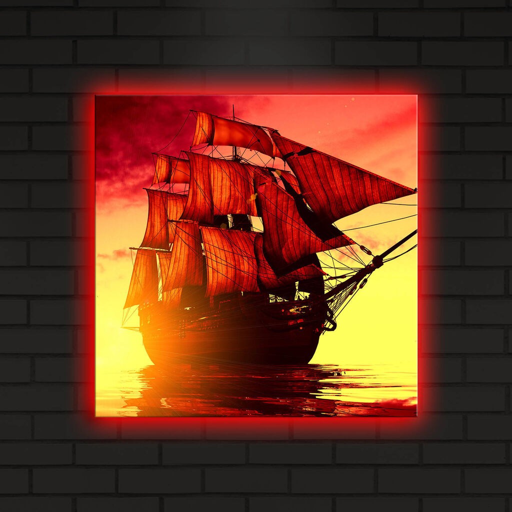 Zidna slika sa LED osvetljenjem 4040DACT-18, 40x40 cm