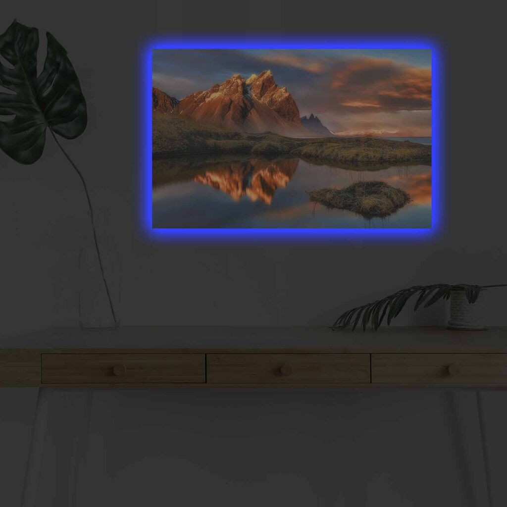 Zidna slika sa LED osvetljenjem 4570DHDACT-004, 45x70 cm