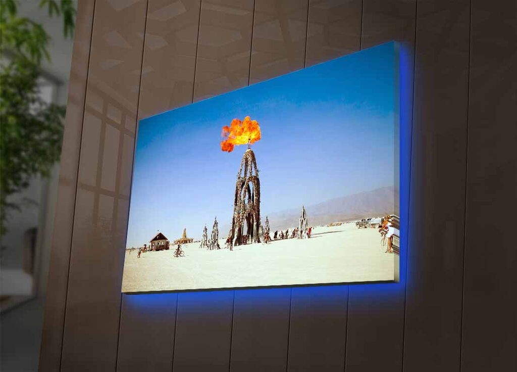 Zidna slika sa LED osvetljenjem 4570DACTBURN-002, 45x70 cm