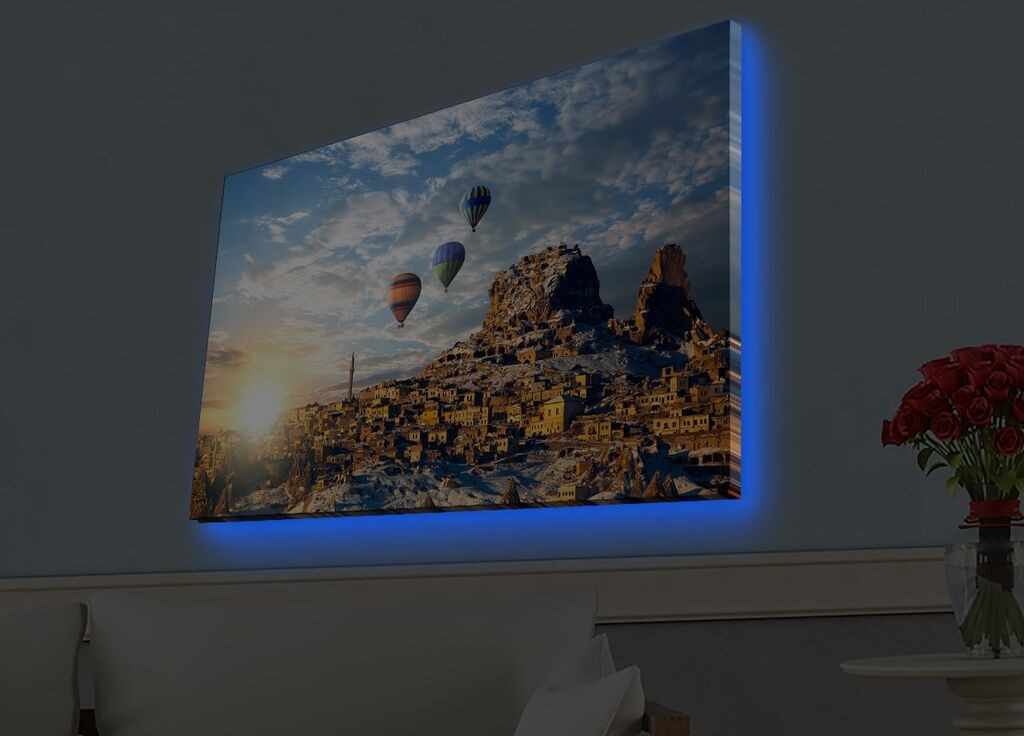 Zidna slika sa LED osvetljenjem 4570HDACT-083, 45x70 cm