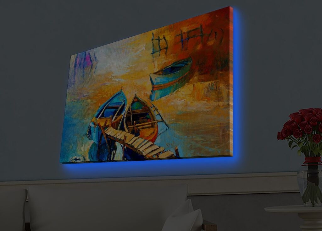 Zidna slika sa LED osvetljenjem 4570HDACT-039, 45x70 cm