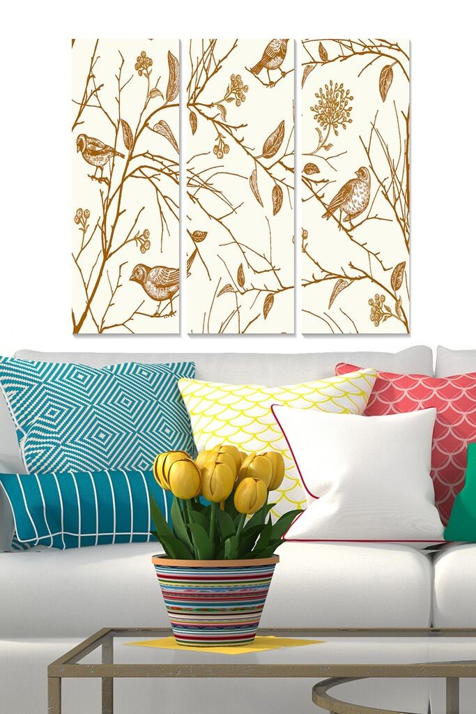 Set slika Wallity MDF1105693793, 3 dijela