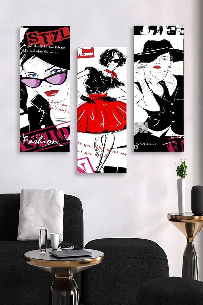 Set slika Wallity MDF0051, 3 dijela