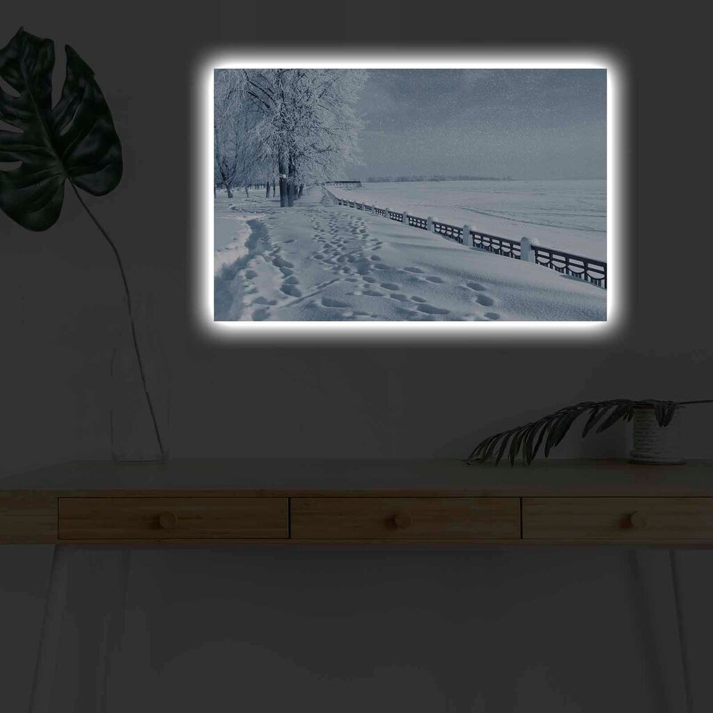 Zidna slika sa LED osvjetljenjem 4570KARDACT - 028, 45x70 cm