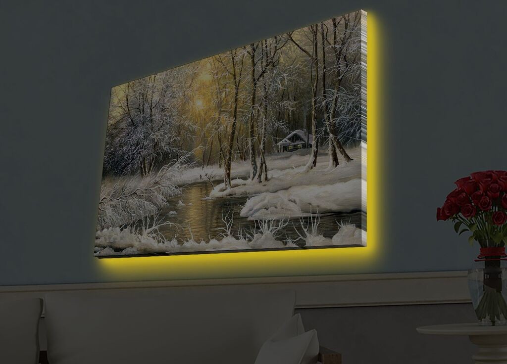 Zidna slika sa LED osvetljenjem 4570HDACT-055, 45x70 cm