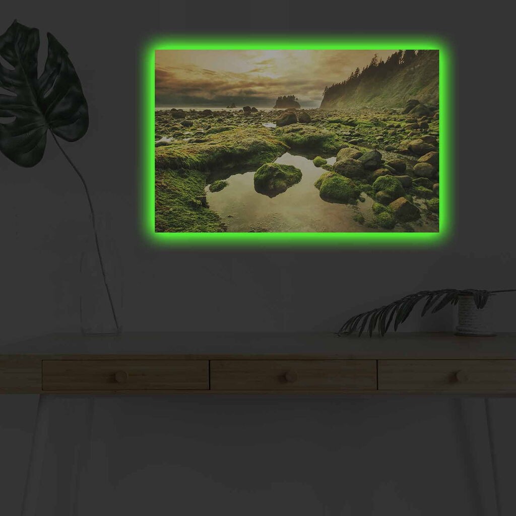 Zidna slika sa LED osvetljenjem 4570DHDACT-163, 45x70 cm