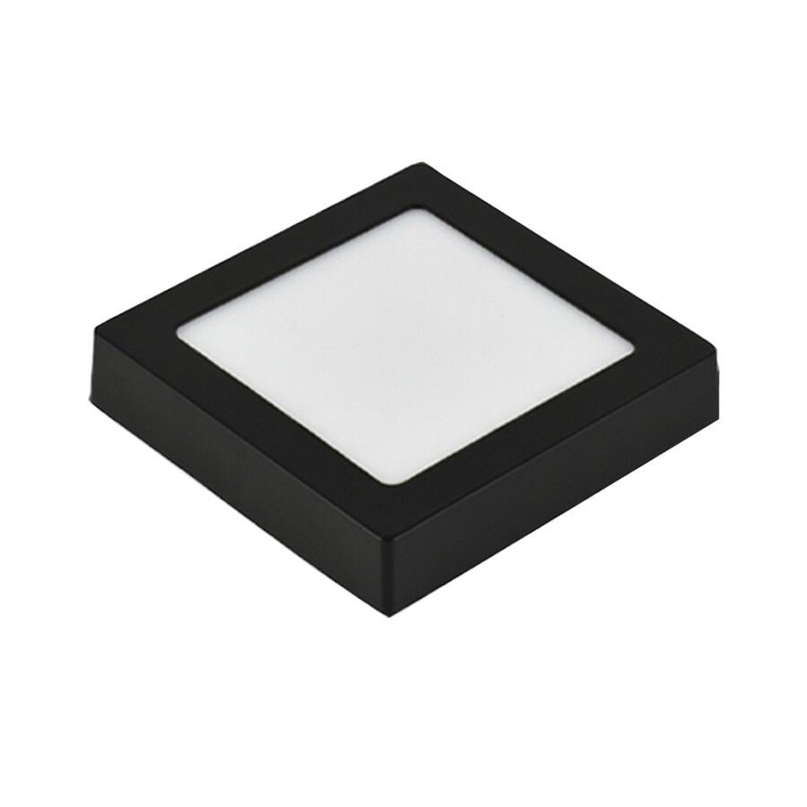 E-light LED panel E-light 12W kvadratni nadgradni 4000K crni