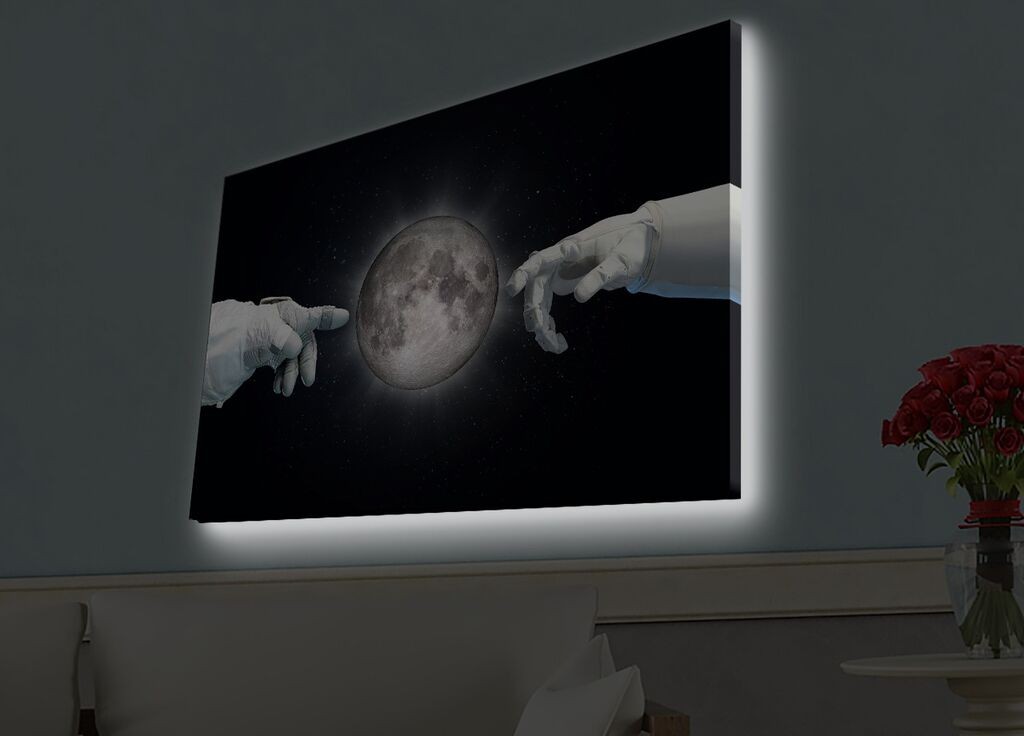 Zidna slika sa LED osvetljenjem 4570HDACT-085, 45x70 cm