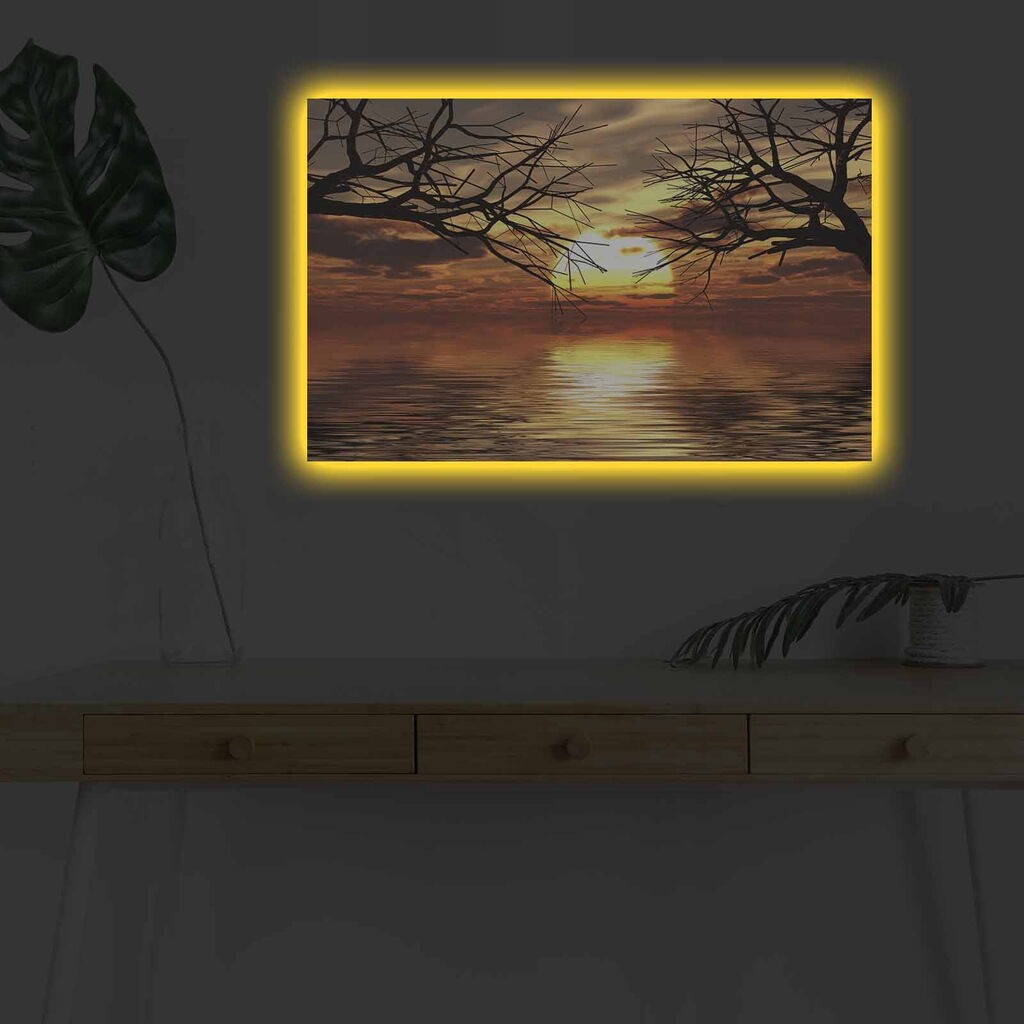 Zidna slika sa LED osvetljenjem 4570DHDACT-145, 45x70 cm