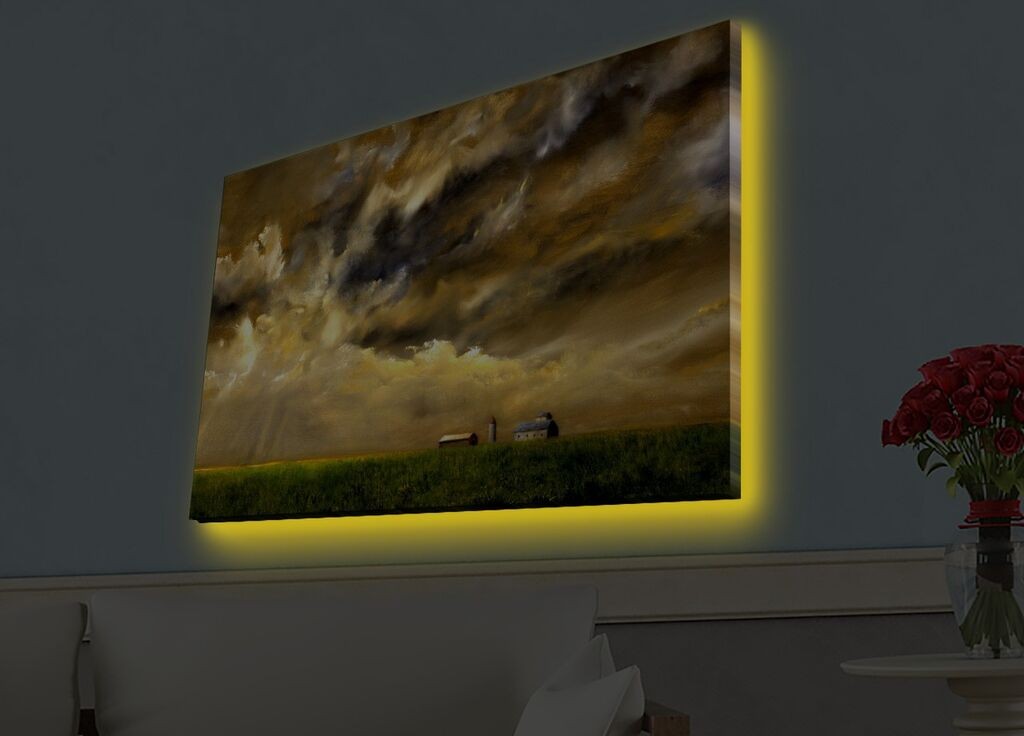Zidna slika sa LED osvetljenjem 4570HDACT-049, 45x70 cm