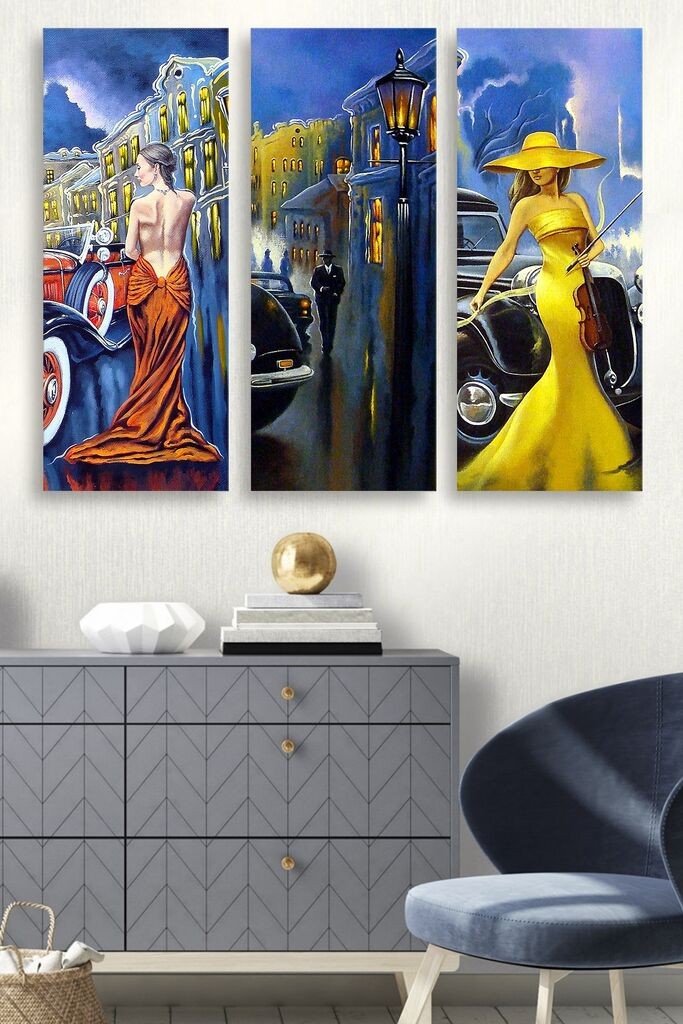 Wallity set slika MDF0060, 3 dijela