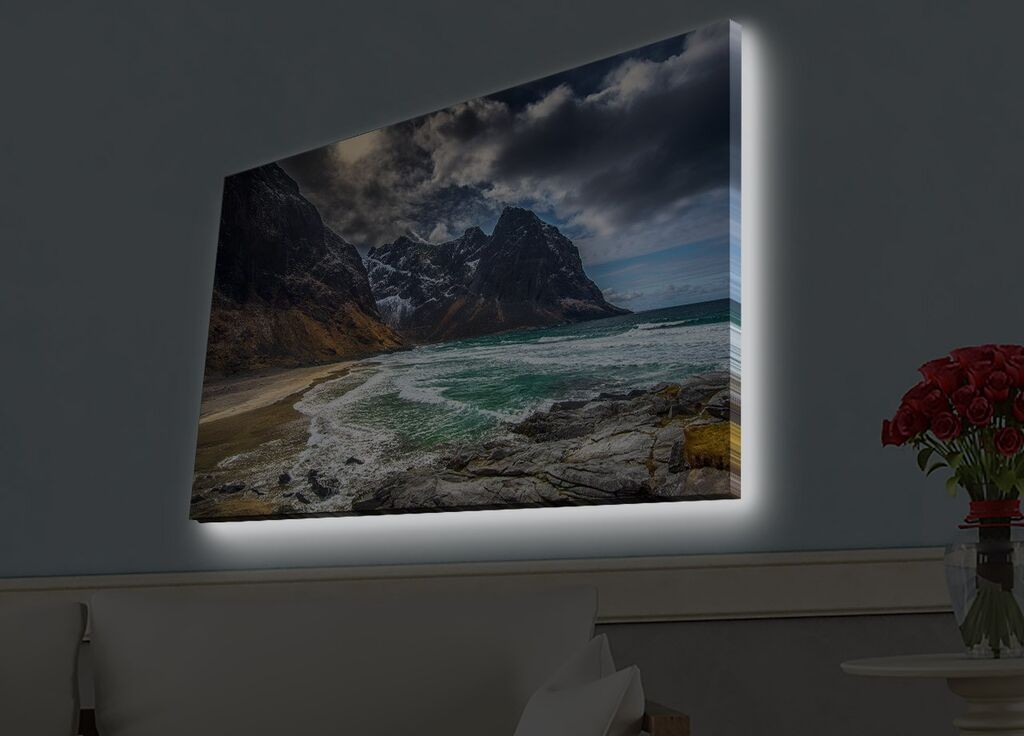 Zidna slika sa LED osvetljenjem 4570HDACT-020, 45x70 cm