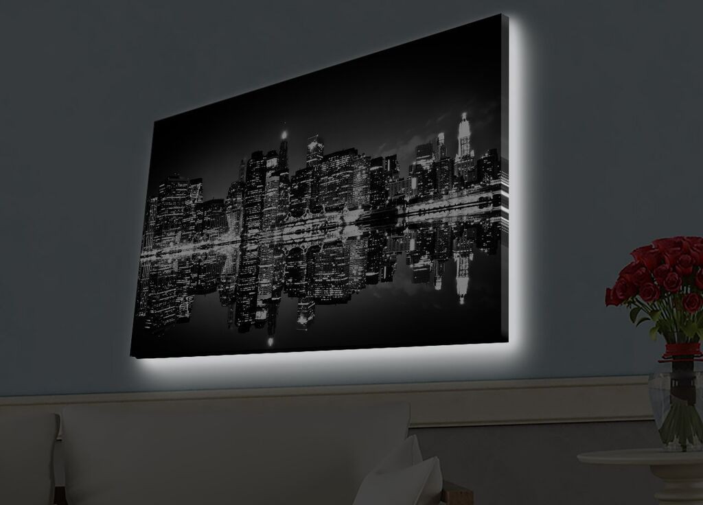 Zidna slika sa LED osvetljenjem 4570HDACT-081, 45x70 cm