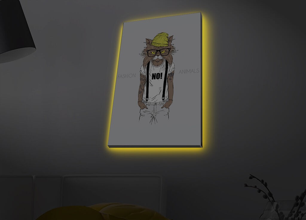 Zidna slika sa LED osvetljenjem 4570MDACT-066, 45x70 cm